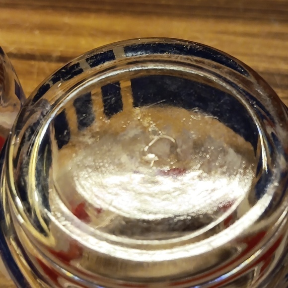 Vintage Libbey patriotic red white blue barware party cookout glass Ware - Picture 5 of 5